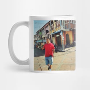 Street scene George Town, Penang Malaysia. Mug